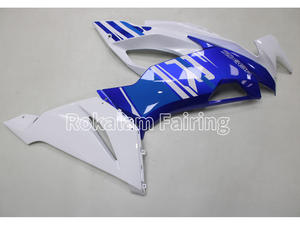 Pièces de carénage pour moto <span class=keywords><strong>Kawasaki</strong></span> Ninja ZX6R ZX-6R 2019 2020 <span class=keywords><strong>2021</strong></span> 2022 <span class=keywords><strong>636</strong></span> ZX636 ZX 6R bleu blanc Kit de carénage - Product Image 3