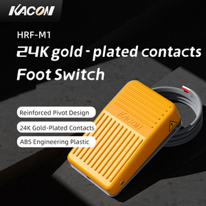 KACON HRF-M1 풋 페달 스위치 발 작동, 방수, USB로 자체 재설정 및 소형 공작 기계 제어를 위한 사용자 정의 가능 - Product Image 2