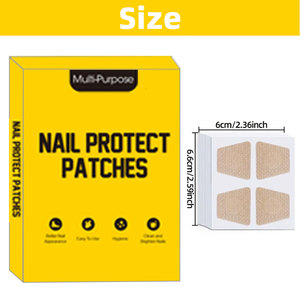 Patchs de traitement des ongles marron 88 pièces, autocollants correcteurs antifongiques pour ongles incarnés, soin des ongles abîmés et paronychie - Product Image 3
