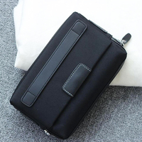 Tas tangan seni kanvas baru tas genggam dompet kain nilon pria musim panas Korea pasang kapasitas besar