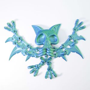 Ornement de chauve-souris imprimé en 3D qui brille dans le noir, figurine pendentif, jouet pour enfants qui brille dans le noir pour Halloween, modèle - Product Image 6