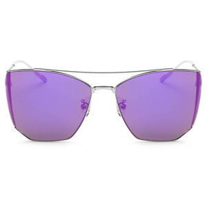 DORSET - Occhiali da Sole Oversize a Occhio di Gatto con Lenti Poligonali a Specchio - Product Image 1