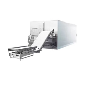 Congélateur à lit fluidisé à commande automatique, machine de congélation rapide à économie d'énergie pour champignons surgelés - Product Image 3