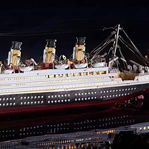 <span class=keywords><strong>Piececool</strong></span> le Titanic, puzzle 3D en métal, modèle de transatlantique historique à assembler soi-même, cadeau artisanal anti-stress pour adultes et enfants - Product Image 3