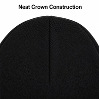Bonnet en tricot jacquard personnalisé motif flamme rouge et jaune, bonnet d'hiver chaud noir à revers, OEM ODM Streetwear