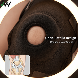 Rodillera Ortopédica Articulada JIAWEI, Precio de Fábrica, Neopreno Negro, Ajustable, Transpirable, Compresiva, Antideslizante, Protección Profesional - Product Image 3