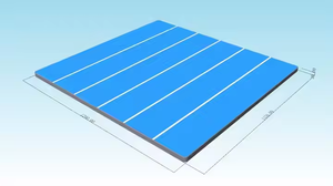 <span class=keywords><strong>Tapis</strong></span> de gymnastique gonflables de piste d'<span class=keywords><strong>air</strong></span> de gymnastique de <span class=keywords><strong>tapis</strong></span> de culbutage de plancher d'<span class=keywords><strong>air</strong></span> gonflable Offre Spéciale à vendre - Product Image 4