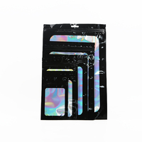 Custom Mini Ziplock Bag Frosted Klein Zakje Herbruikbare Ritssluiting Holografische Verpakking Plastic Zak