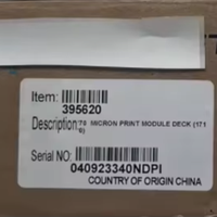 Nouvelle tête d'impression à transfert thermique 53 mm 408657 100 % originale compatible avec l'imprimante VJ DataFlex 6330 Garantie 1 an 0,5 kg