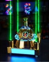 Présentoir de Bouteille LED XO Écologique, Recyclable et Rechargeable pour VIP avec Éclairage Laser