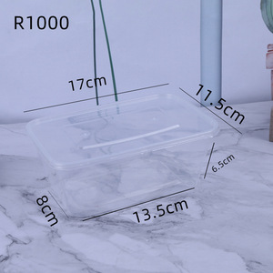 Lò Vi Sóng An Toàn Nhựa Thực Phẩm Dùng Một Lần Container Bữa Ăn Prep Container Giao Hàng Nhựa Container Thực Phẩm Có Nắp Đậy Takeaway - Product Image 4