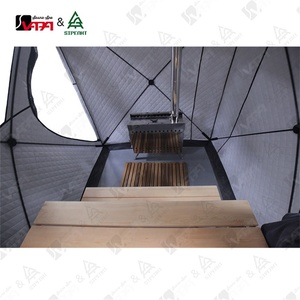 Tente de sauna à cabine <span class=keywords><strong>gonflable</strong></span> avec poêle pour 5 personnes Tente de sauna portable pour le camping extérieur avec banc - Product Image 2