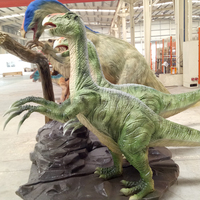 HT-030 Dinosaurus Animatronik Simulasi Raksasa Brachiosaurus dengan Remote Control Silikon untuk Museum