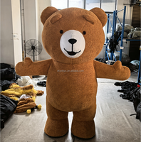 Costume de mascotte d'ours en peluche géant portable pour la marche gonflable Efun, ours en peluche de taille humaine, cadeau de Saint-Valentin