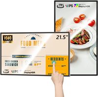 Écrans d'affichage numérique muraux de 32, 43 et 55 pouces, écran publicitaire LCD, écran tactile intérieur pour magasin de détail, café