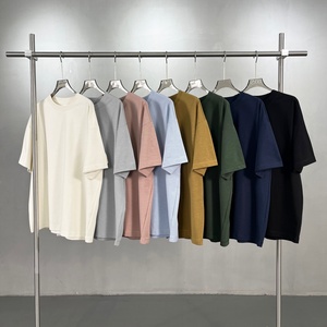 เสื้อยืดผู้ชายสีพื้นเรียบแบบหนา ไซส์ใหญ่พิเศษ สไตล์ไฮสตรีท ระบายอากาศได้ดี แห้งเร็ว รับผลิตตามสั่งขายส่ง - Product Image 2