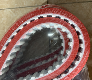 Produsen pabrik <span class=keywords><strong>PU</strong></span> sabuk timing mulus H XH L dengan lapisan karet merah atau lapisan APT 3M 5M 8M