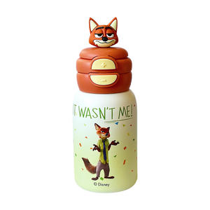 ดิสนีย์ ซูโทเปียขวดน้ำเก็บความร้อน 580 มล. พร้อมหลอดดูดสำหรับเด็กใช้ในโรงเรียนกระติกน้ำร้อนแบบพกพา - Product Image 4