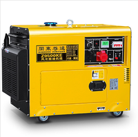Générateur diesel portable super silencieux de 8 kW (8 000 watts) avec télécommande, refroidissement par air, 10 kVA