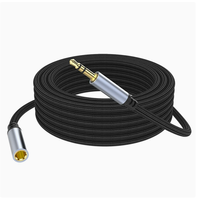 Câble d'extension audio pour casque 3,5 mm mâle vers femelle, universel pour microphones d'ordinateur, casques et karaoké.