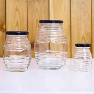 Tarro de Miel de Vidrio en Forma de Panal de Abeja, Diferentes Tamaños, Producción de Fábrica, Venta al por Mayor - Product Image 4