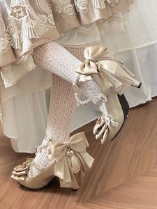 Zapatos Lolita para aumentar la altura, nuevos zapatos de cuero con superficie de tela, estilo princesa Wasteland, para la vuelta al colegio, zapatos de otoño para mujer - Product Image 3