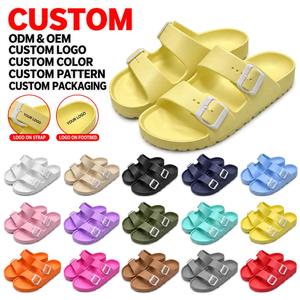Sandales légères en EVA à deux brides avec semelle coussinée imperméable, boucles réglables et soutien de la voûte plantaire pour l'extérieur - Product Image 6