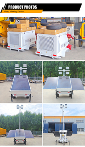 Cao di động chiếu sáng năng lượng mặt trời đèn hiệu <span class=keywords><strong>LED</strong></span> Máy phát điện cảnh báo DIESEL di động chiếu sáng tháp 9m cao di động chiếu sáng tháp - Product Image 3