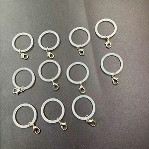 Custom Creative Minimalist Silicone Ring Keychain Blank DIY Pendant Bag Charm Ornament Accessories <b>Environment</b>-Friendly - Product Image 5