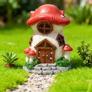 Petite <span class=keywords><strong>cabane</strong></span> champignon pour micro paysage bonsaï et piquets de décoration de plantes en pot - Product Image 3