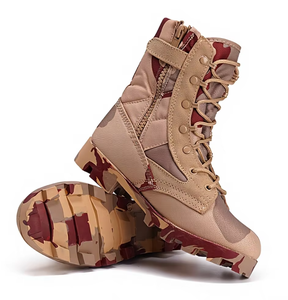 Botas de Desierto SFB47 721, Botas de Selva, Botas de Invierno para Hombre con Suela de Cemento y Goma para Verano, Resistentes al Calor, con Suela de Panamá y Cuero - Product Image 4