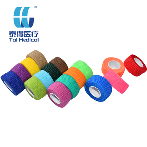 Hỗn Hợp Màu Sắc 2.5Cm * 4.5M Bán Buôn Thú Y Chăm Sóc Vết Thương Không-Dệt Đàn Hồi Tự Dính Băng Băng Dính Gắn Kết Băng Kit - Product Image 2