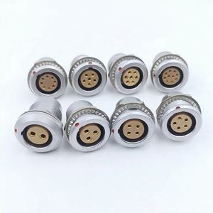 2 핀 소켓 항공 커넥터가 있는 기존 B 시리즈 HGG 2B 원형 푸시풀 자동 잠금 커넥터와 호환 가능 - Product Image 1