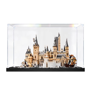 Support d'affichage autoportant en plastique transparent <span class=keywords><strong>de</strong></span> style chinois à 1 étagère pour usage intérieur, compatible avec les briques du Château <span class=keywords><strong>de</strong></span> <span class=keywords><strong>Poudlard</strong></span> 76419 - Product Image 4