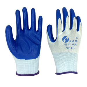 Zixi ofrece al por mayor guantes de nailon de 13 agujas, engrosados, antideslizantes, recubiertos, guantes de protección y guantes de trabajo. - Product Image 1