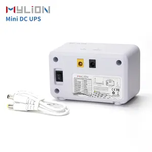 Mylion Modem WiFi UPS Mini 12V, Modem rumah pintar dengan Output 3A DC Unit cadangan baterai tidak mengganggu
