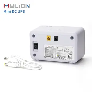 Mylion 12V DC Mini UPS、3A DC出力12VバッテリーバックアップユニットWiFiルーターモデムスマートホーム用無停電電源装置