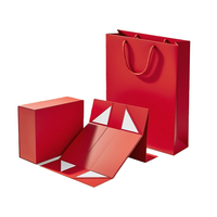 Boîte de rangement pliable de luxe personnalisée boîte cadeau en papier robuste avec ruban interchangeable et fermeture magnétique pour boîte d'emballage de qualité supérieure
