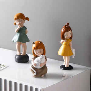 2022 <strong>Accessories</strong> Home Decor Different Style Resin Ornaments Lovely <strong>Girl</strong> Home <strong>Accessories</strong> for <strong>Bedroom</strong> Decoration - Product Image 2