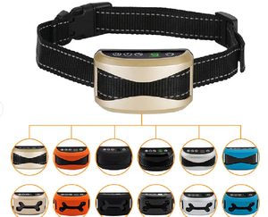 Kalung Pelatihan Anjing Digital Pintar Tahan Air Isi Ulang Emas Perak dengan Layar Digital, Kontrol Gonggongan, Daya Tahan Baterai Lama, Pengisian Daya USB - Product Image 2