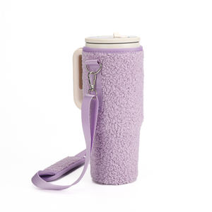 물병 홀더 조절 가능한 스트랩 핸즈프리 크로스바디 물병 캐리어 가방 휴대폰 포켓 포함 - Product Image 3