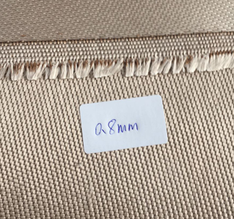 White or Gold Industrial 100% Fiberglass Cloth Fabric with Heat Treated