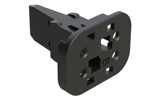 オリジナル W4SB-P012 バックシェル カーコネクタ ロック（位置保証付き、二次ロック機能付き、黒、4ポジション） - Product Image 3