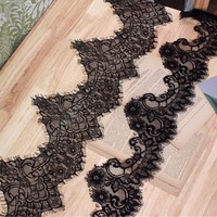 Dentelle à bordure irrégulière pour vêtements, patchwork, embellissement DIY, bordure de jupe, dentelle pour voile de mariée