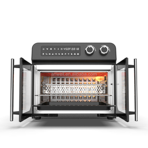 Horno <span class=keywords><strong>Freidora</strong></span> <span class=keywords><strong>de</strong></span> <span class=keywords><strong>Aire</strong></span> Eléctrico ANWELL <span class=keywords><strong>de</strong></span> Acero Inoxidable con Diseño Digital <span class=keywords><strong>de</strong></span> Vidrio, Vapor y Dos Puertas, 12/24L/30/<span class=keywords><strong>25</strong></span> <span class=keywords><strong>Litros</strong></span> - Product Image 2