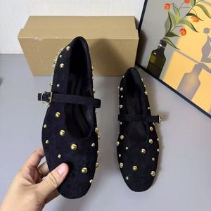 Zapatos <span class=keywords><strong>de</strong></span> Mujer Primavera 2025, Estilo <span class=keywords><strong>Ballet</strong></span>, Zapatos <span class=keywords><strong>de</strong></span> Descanso, Mary Jane, Zapatos Individuales, Compra Zapatos Casuales, Sin Cordones, Parte Superior <span class=keywords><strong>de</strong></span> Felpa, Planos - Product Image 5