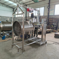 Verticale hydraulische druivenpersmachine van roestvrij staal, apparatuur voor het extraheren van druivensap