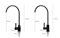 Robinet de cuisine avec filtre pour eau potable, monocommande, douchette latérale, installation monotrou, en acier inoxydable, design contemporain
