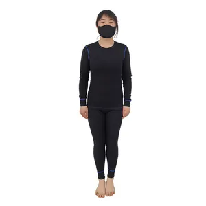 Unisex 100% Nhiệt Dài Tay Áo Quần Lót Merino Len Lớp Cơ Sở Cho Kid Woman Man