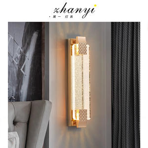 High-End LED Touch <b>Control</b> Bubble Crystal <b>Wall</b> Lamp for Living Room TV Background Bedroom Bedside Staircase & Hallway Decoration - Product Image 6